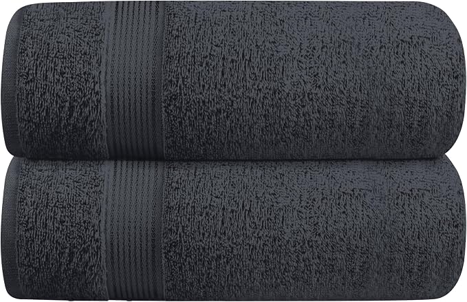 Belizzi Home Cotton 2 Pack Oversized Bath Towel Set 28x55 inches, Large Bath by Unknown