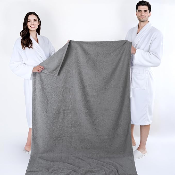 Cotton Paradise 100% Cotton 40x80 Oversized Bath Sheet, Extra Large Turkish - Image 5