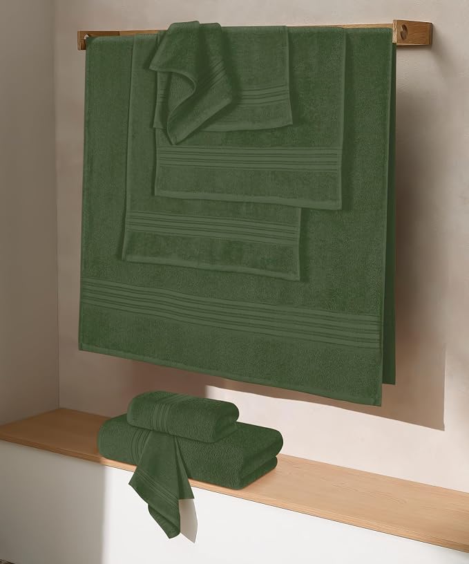 BOUTIQUO 100% Cotton Towel Set, Contains 4 Soft Bath Towel, 6 Hand Towels - Image 3