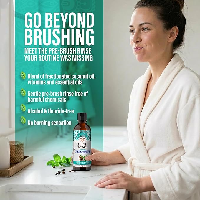 GuruNanda CocoMint Oil Pulling Mouthwash - Image 2