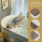 Bathtub Caddy Tray for Luxury Bathroom Bath tub Table Caddy Tray Shelf for - Image 2