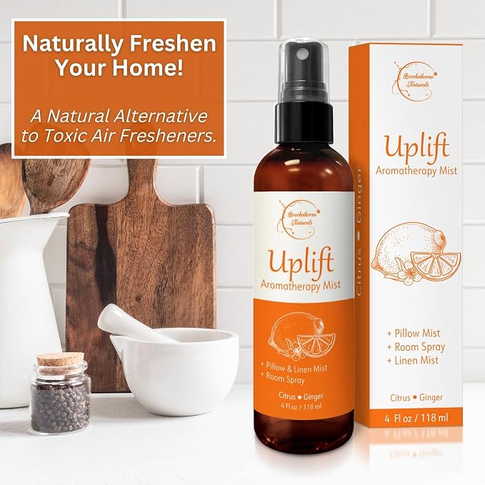 Uplift Aromatherapy Room Spray for Energy Boost. Lemon, Bergamot & Ginger - Image 6