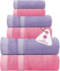 CASA COPENHAGEN Solitaire 6Pcs 100% Egyptian Cotton Large Designer Towels Gift by CASACOPENHAGEN