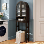 HMstone Over The Toilet Storage Cabinet, Arched Bathroom Organizer and Storage - Image 7