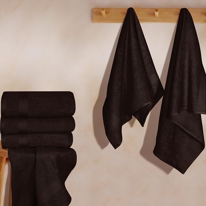 GLAMBURG Ultra Soft 6-Piece Hand Towel Set 16x28-100% Ringspun Cotton - Image 3