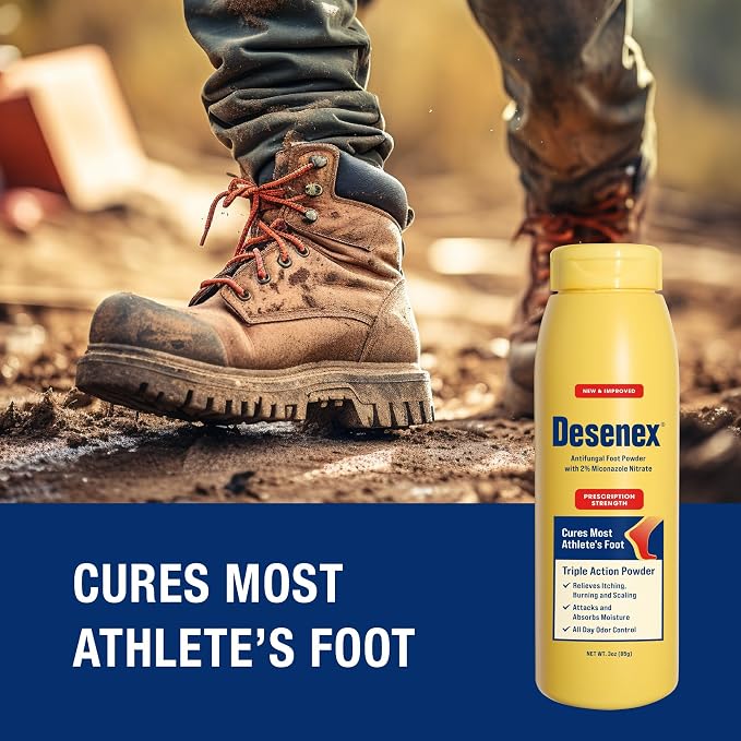 Desenex Foot Powder | For Athlete's Foot | 3 Ounce | Pack of 2 | Shake Formula - Image 5