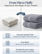 LANE LINEN 100% Cotton Towels Set - Image 3