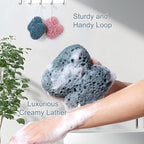 Bath Sponge for Shower Exfoliating, Soft Loofah Sponge Bath Foam for Gentle - Image 4