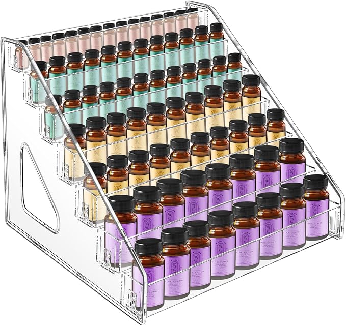 Vowcarol Essential Oil Organizer 7 Tier, Essential Oil Storage Shelf, Essential by Vowcarol