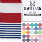 HAVLULAND Turkish Beach Towels, Oversized 40"x72" Turkish Bath Towel, Highly by Havluland