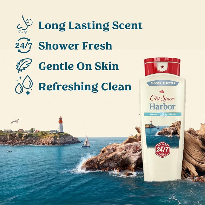 Old Spice Cleansing Body Wash for Men, 24/7 Shower Fresh - Image 2