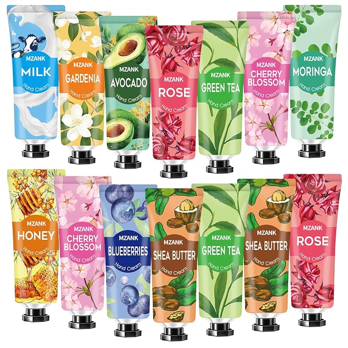 MZANK 14 Pack Hand Cream for Dry Cracked Hands, Mothers Day Gifts, Teacher by Unknown