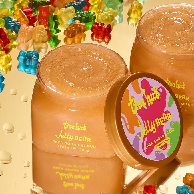 Tree Hut Jelly Bear Shea Sugar Scrub, Exfoliating, Hydrating & Moisturizing - Image 5
