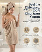 Lane Linen 100% Cotton Towel Set - Image 2