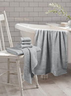 GLAMBURG 100% Cotton Ultra Soft 6 Pack Towel Set, Contains 2 Bath Towels 28x55 - Image 3