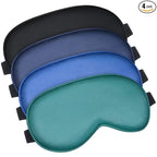 BBTO 4 Pcs Silk Sleep Eye Masks Smooth Soft Satin Eye Covers by BBTO