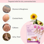 Epielle Moisturizing Foot Mask 6 Pairs, Soften - Image 4