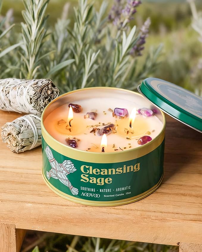 AOOVOO Sage Candle for Cleansing - Image 4