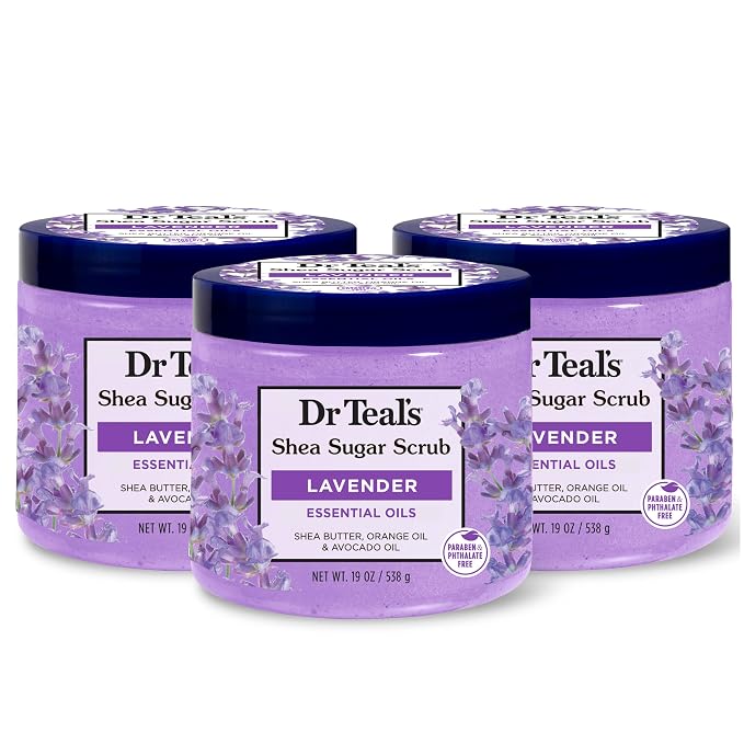 Dr Teal's Shea Sugar Scrub, Lavender Essential Oils, 19 oz by DrTeals