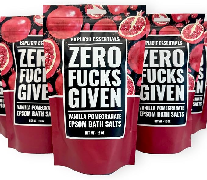 Explicit Essentials Vanilla Pomegranate Epsom Bath Salts, 12 oz - Image 6