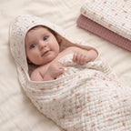 Blissful Diary Muslin Baby Hooded Towel 2 Pack, Soft & Absorbent Bath Towel - Image 8