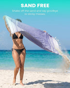 2 Packs Cotton Turkish Beach Towels Quick Dry Sand Free Oversized Bath Pool - Image 3