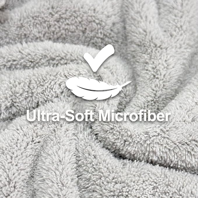 Jseng 3Packs Microfiber Hair Towel - Image 2