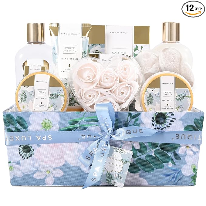 Gift Basket for Women, Spa Luxetique Spa Bath Kit, Bath Salt, Essential Oil by spaluxetique