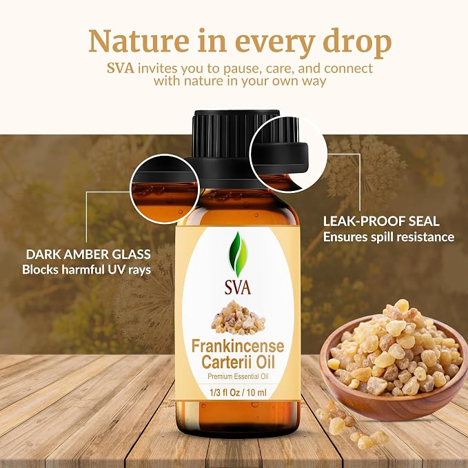 SVA Frankincense Essential Oil – 1/3 Fl Oz – 100% Natural Boswellia Carterii Oil - Image 7