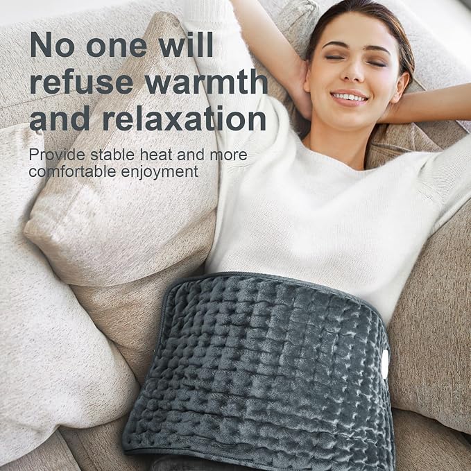 Heating Pad for Back, Electric Heating Pads for Cramps/Abdomen/Waist/Shoulder - Image 5