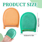 2 Pcs Exfoliating Facial Scrubber Mitt, Face Deep Exfoliating Cleaning - Image 2
