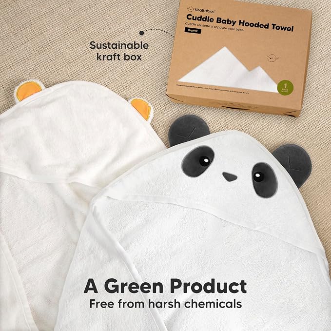 KeaBabies Hooded Baby Towel for Newborn - Image 8