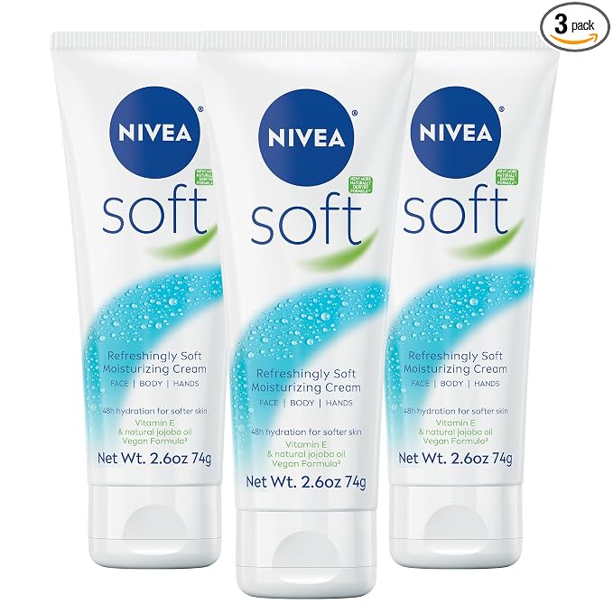 NIVEA Soft Refreshingly Soft Moisturizing Cream, Lightweight Moisturizer by Nivea