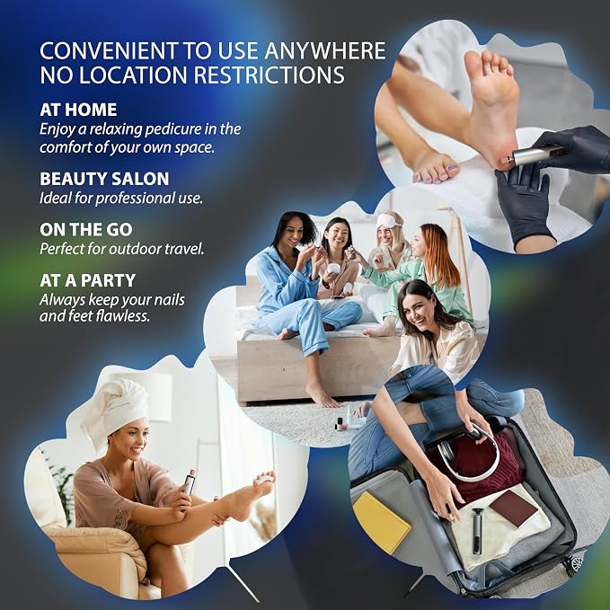 Spargos Electric Foot Callus Remover – Rechargeable Metal Foot File - Image 5