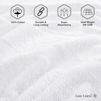 LANE LINEN 100% Ring Spun Cotton Bath Sheets - Image 6