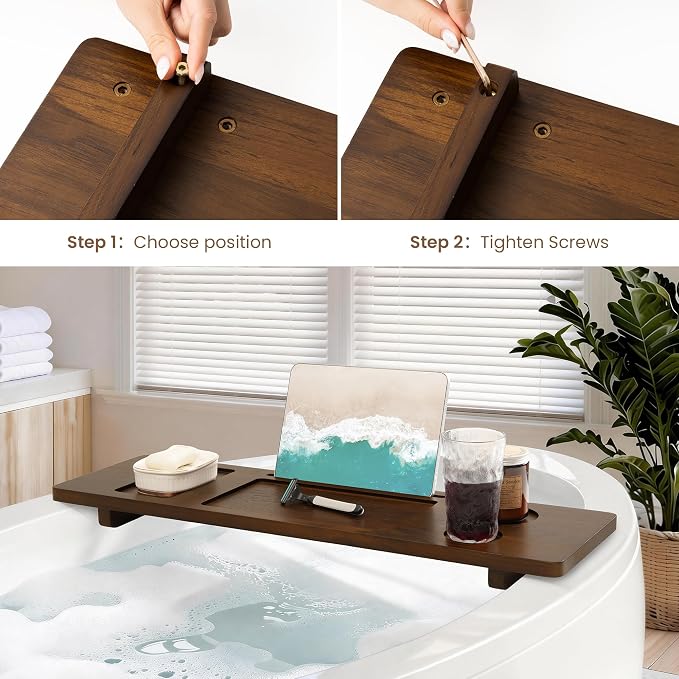 Teak Bathtub Tray - Image 7