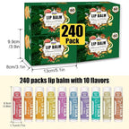 AZEN 240 Pack Lip Balm, Natural Lip Balm Bulk, Lip Care Product, Moisturizing - Image 7