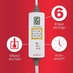 Sunbeam XL Heating Pad for Back Neck and Shoulder Pain Relief Auto Shut Off 6 - Image 4