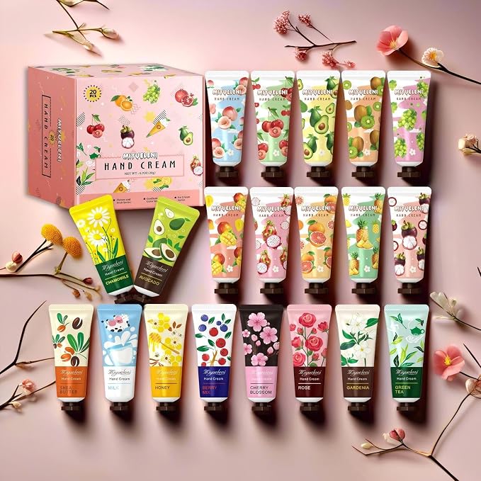 20 Pack Hand Cream Gift Set, Mothers Day Gifts, Moisturizing Hand Lotion - Image 2