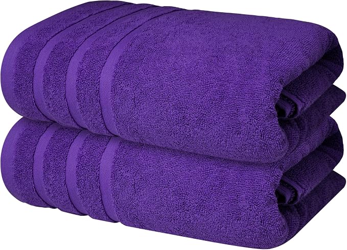 Infinitee Xclusives 100% Cotton Luxury Bath Towels Set of 2 by InfiniteeXclusives