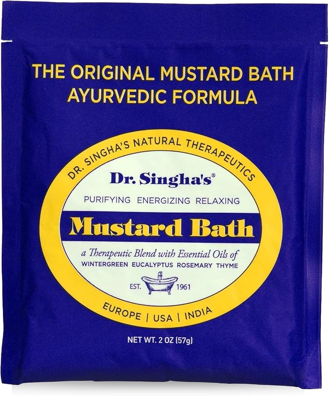 Dr. Singha's Mustard Bath, Therapeutic Bath Salts, 2 Oz by DrSinghas