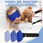 Kids Sleep Mask Eye Mask: 3D Contoured Cup Sleeping Masks, Blindfold - Image 2