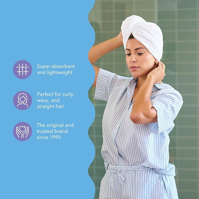 Turbie Twist 2-Pack Microfiber Hair Towel - Image 5