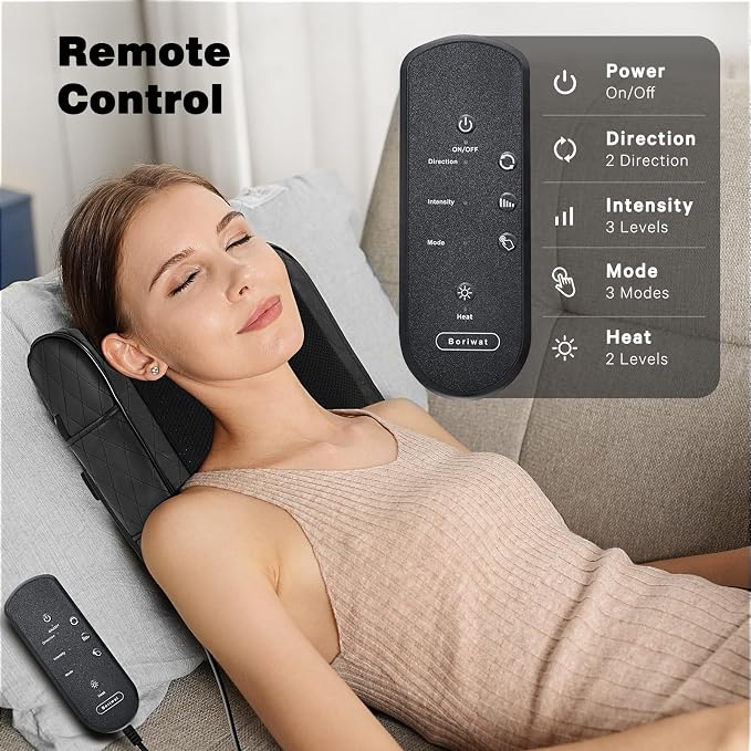 Boriwat Back Massager with Heat, Percussion & Shiatsu 2-in-1 Massager - Image 3
