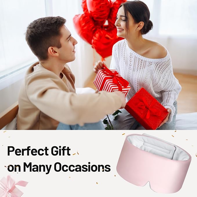 LOVE EYE Dual Side Sleep Mask, Ice Silk Eye Sleeping Mask & Blindfold - Image 8