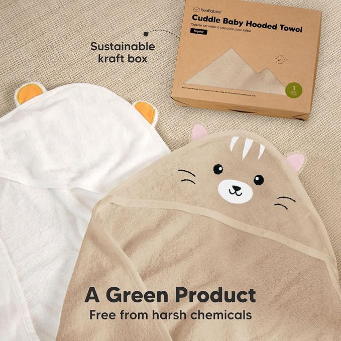 KeaBabies Hooded Baby Towel for Newborn - Image 8