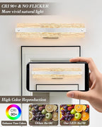 Brushed Nickel LED Bathroom Vanity Light, 24.4 Inch 15W Modern Dimmable - Image 5