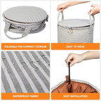 38L Foldable Towel Warmer Bucket, Heated Towel Warmers - Image 2