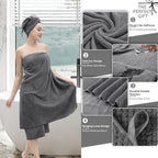 Extra Large Bath Towel Set of 4, Oversized Bath Sheet Super Soft Highly - Image 2