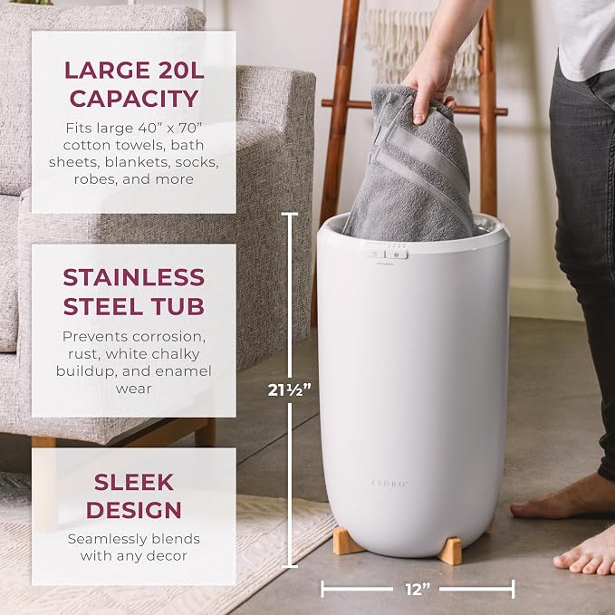 ZADRO Heated Towel Warmers for Bathroom - Image 6
